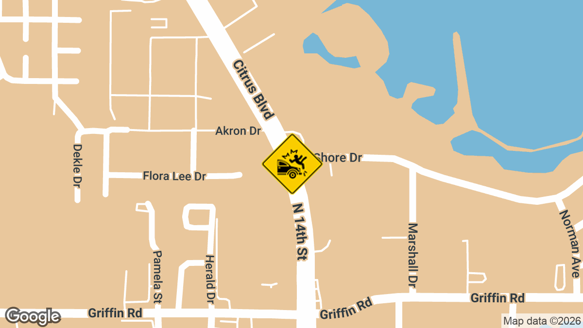 Citrus Boulevard, just north of North Shore Drive