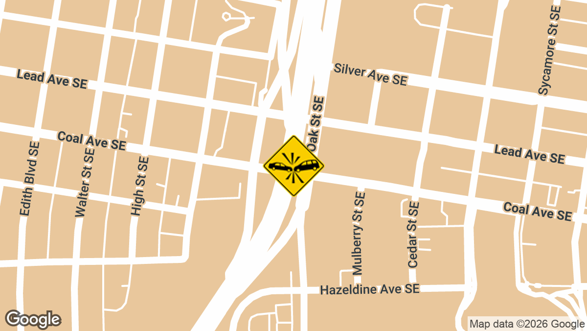 Two people were seriously hurt Monday, April 27, in a crash on northbound I-25 near the Coal Avenue exit in Albuquerque, New Mexico.