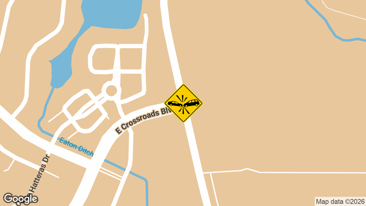 A possible two-vehicle collision with reported neck injuries was reported on Tuesday, April 7, near the intersection of Colorado Highway 257 and Crossroads Boulevard in Windsor.