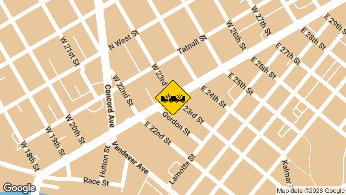 E 23rd St & N Market St