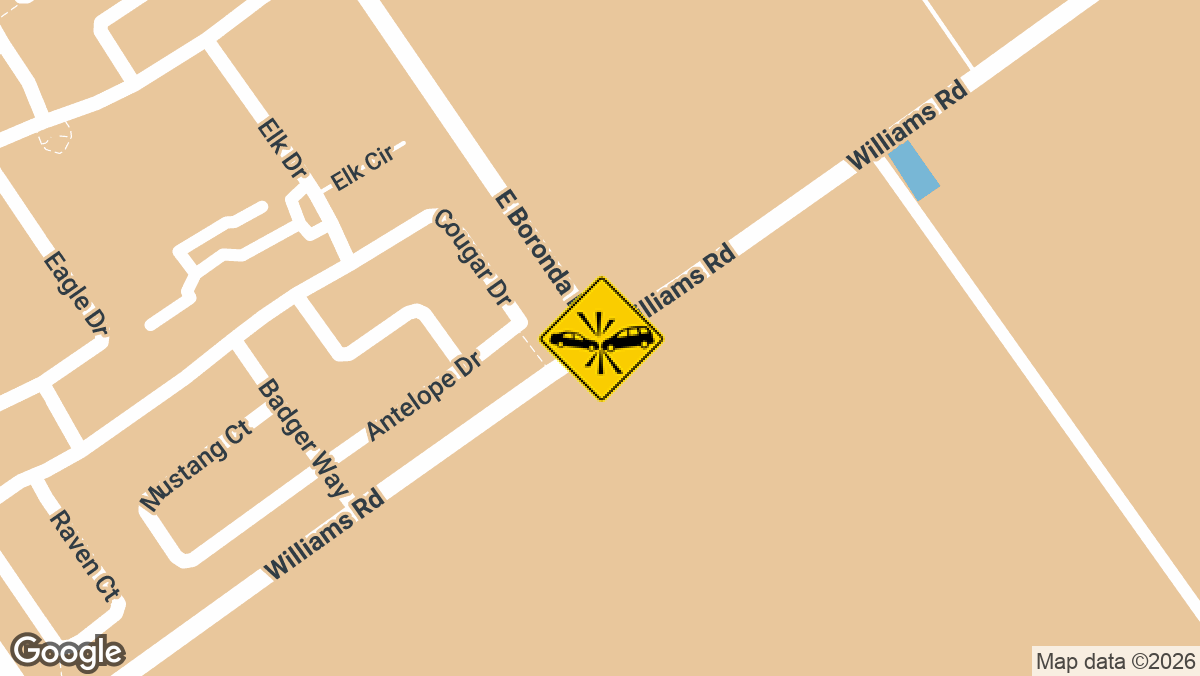An injury accident was reported near the intersection of East Boronda Road and Williams Road in Salinas on Tuesday, March 31, drawing a response from multiple emergency units in the early afternoon.