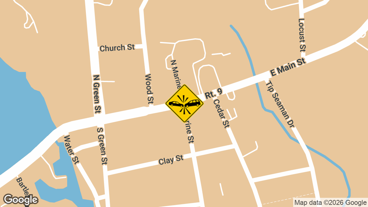 East Main St at Marine St