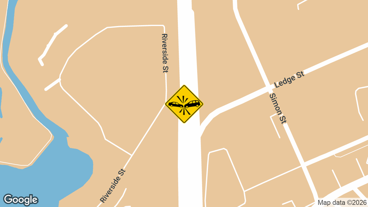 A motor vehicle collision was reported on the southbound Route 3 off-ramp to Exit 1 on Monday, April 21, at approximately 12:28 p.m.