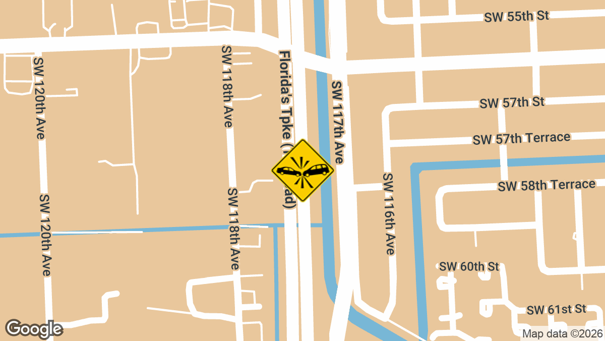 Florida´s Tpke at mile marker 13