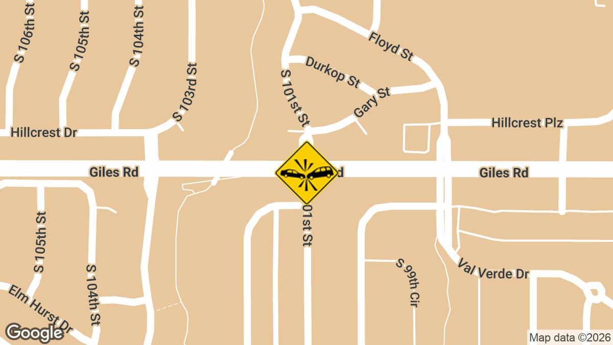 Giles Road and South 101st Street