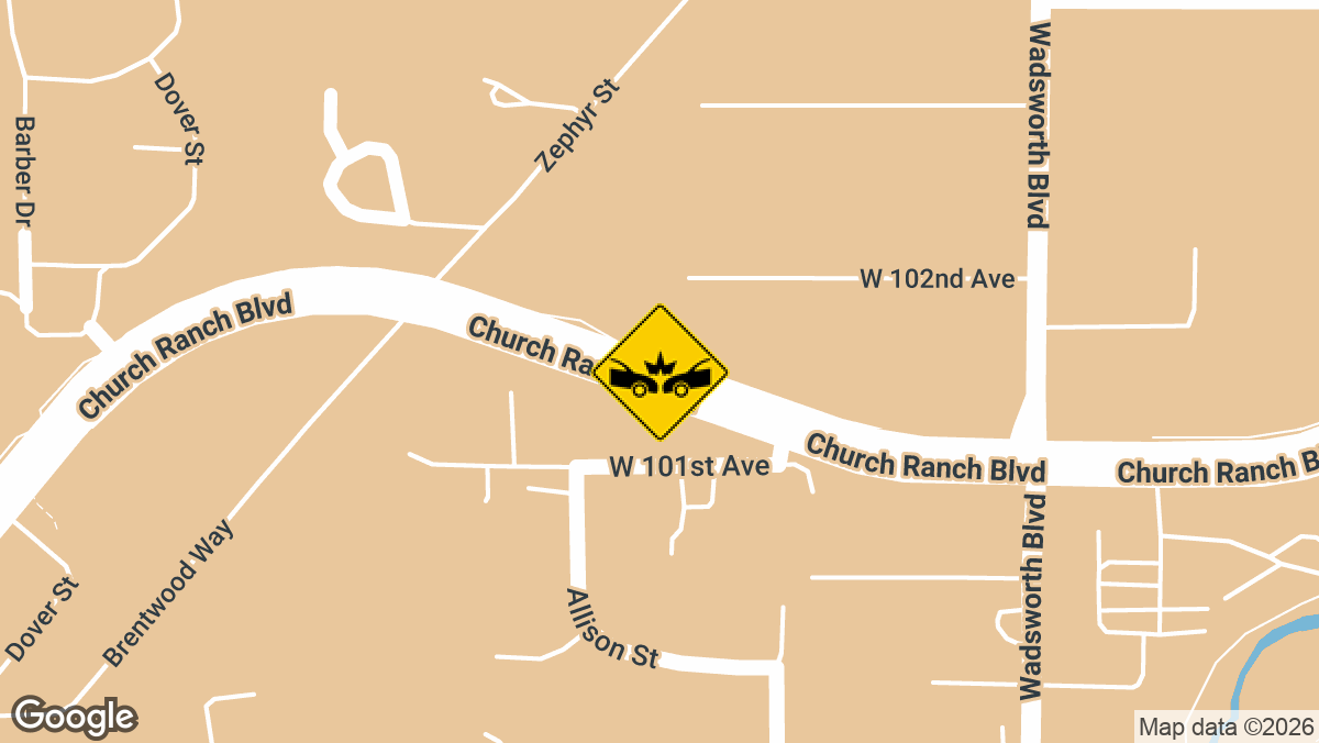 Hwy 36 near Church Ranch Blvd