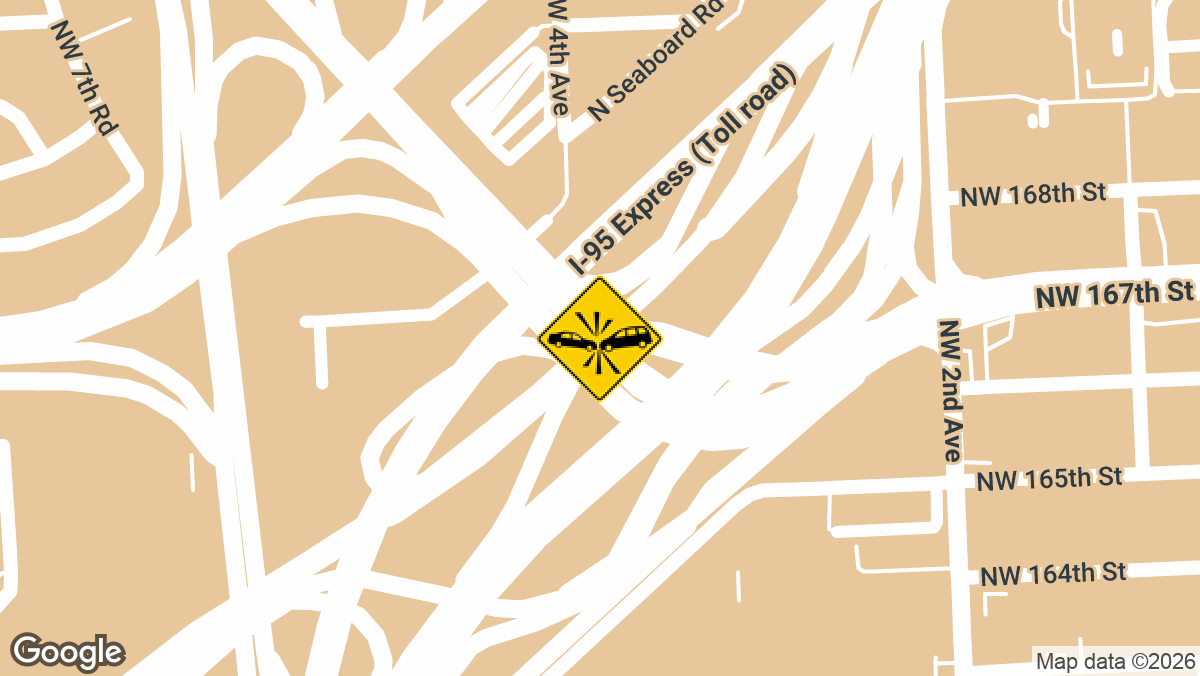 I-95 Southbound at Golden Glades Interchange