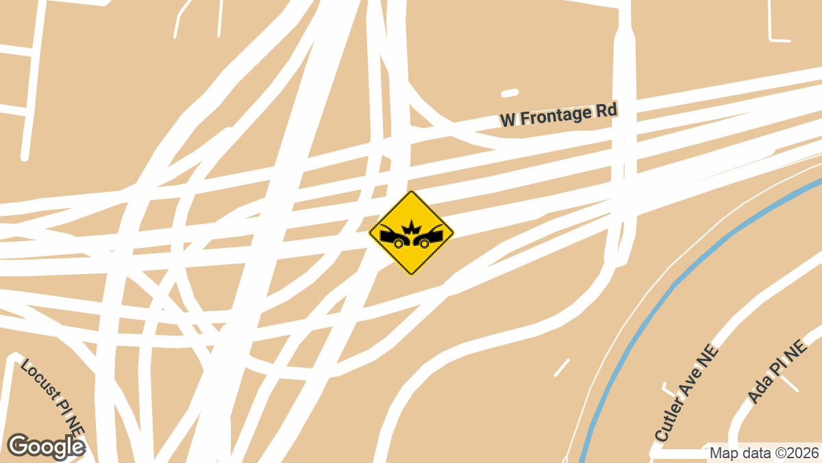 One person was taken to the hospital after a three-vehicle crash on the westbound Interstate 40 on-ramp at southbound Tramway on Saturday, April 26, just before noon.