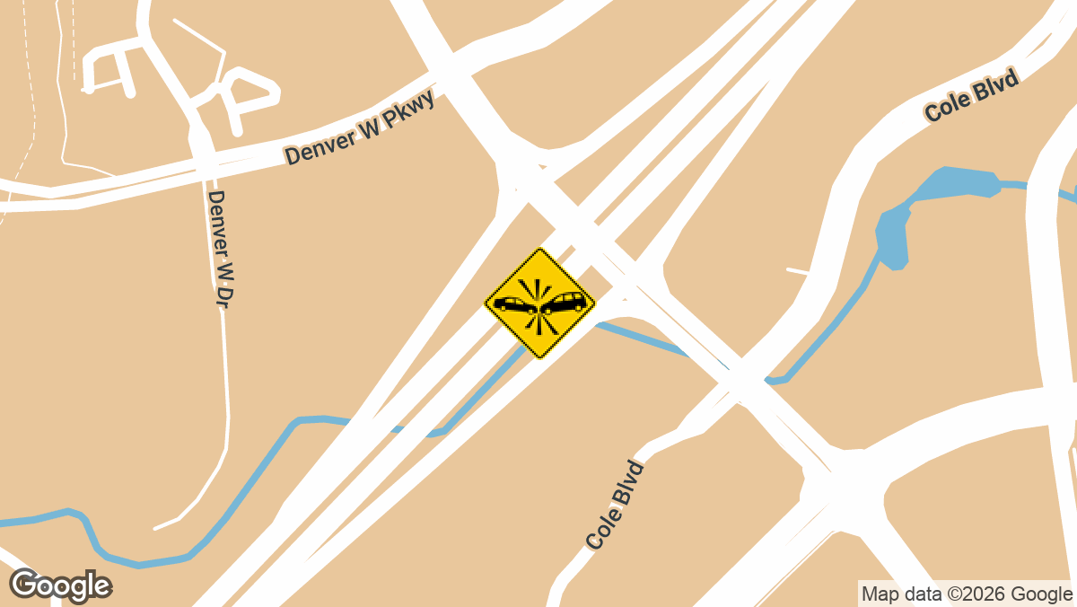 A traffic accident was reported in the early morning hours of Saturday, April 4, on Interstate 70 near Wadsworth Boulevard in Lakewood.