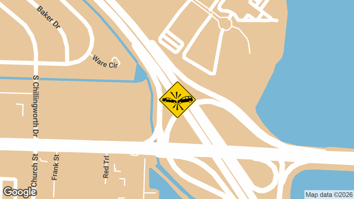 Interstate 95 southbound near Forest Hill Boulevard