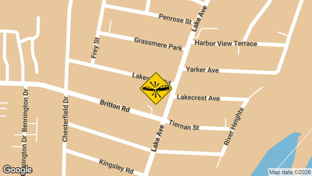 A vehicle accident on Lake Avenue between Lake Crest and Lakeshire in Rochester left a young person with a reported head injury on Sunday, April 13.