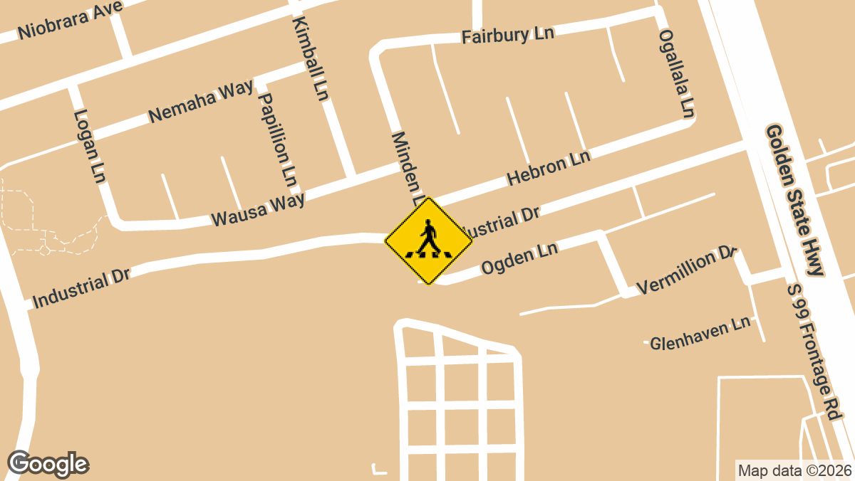 A pedestrian was reportedly struck by a vehicle near Minden Lane and Industrial Drive in Stockton on Friday, April 10.