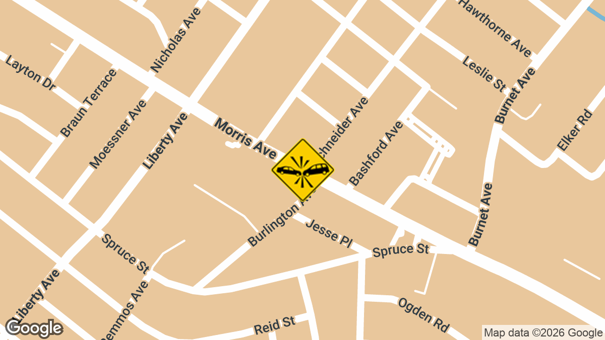 A serious crash was reported early Monday morning near the intersection of Morris Avenue and Keene Drive in Union.