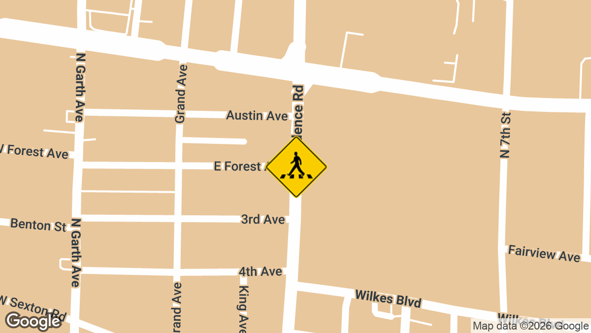 N Providence Rd at E Forrest Ave