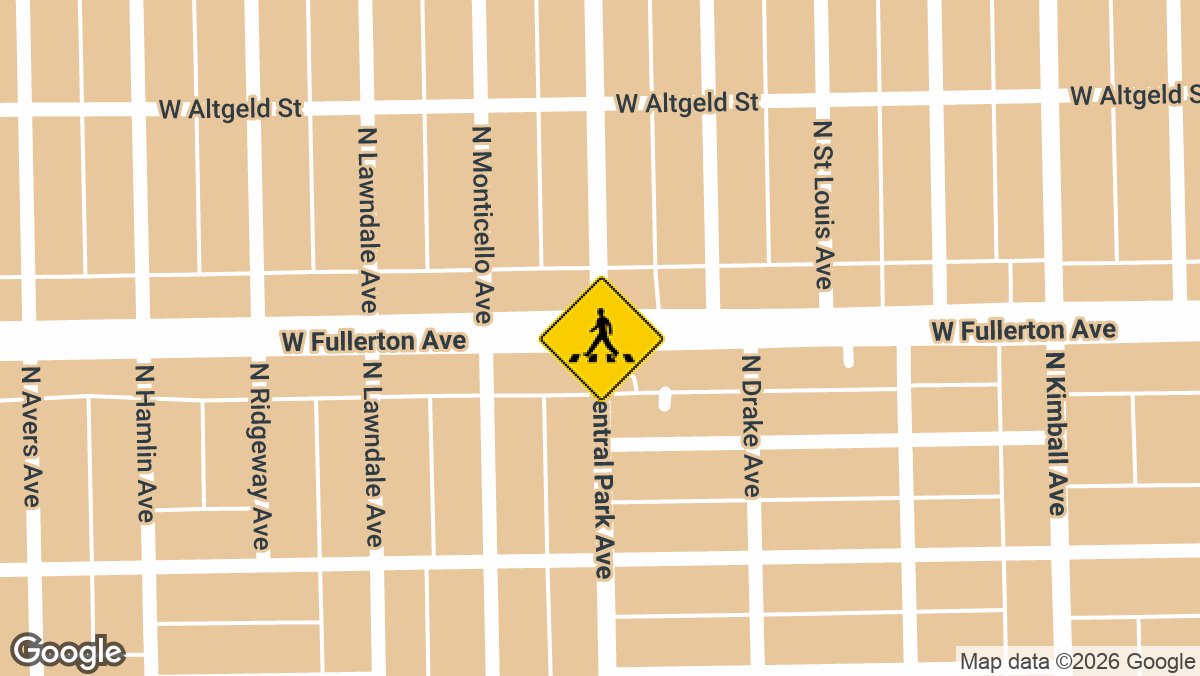 A hit-and-run crash involving a child was reported on Wednesday, April 8, at the intersection of North Central Park Avenue and West Fullerton Avenue in Chicago.