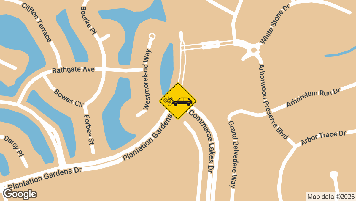 Plantation Gardens Dr & Commerce Lakes Dr