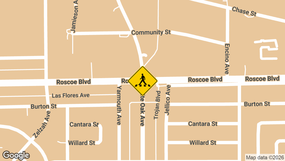 Roscoe Boulevard and White Oak Avenue