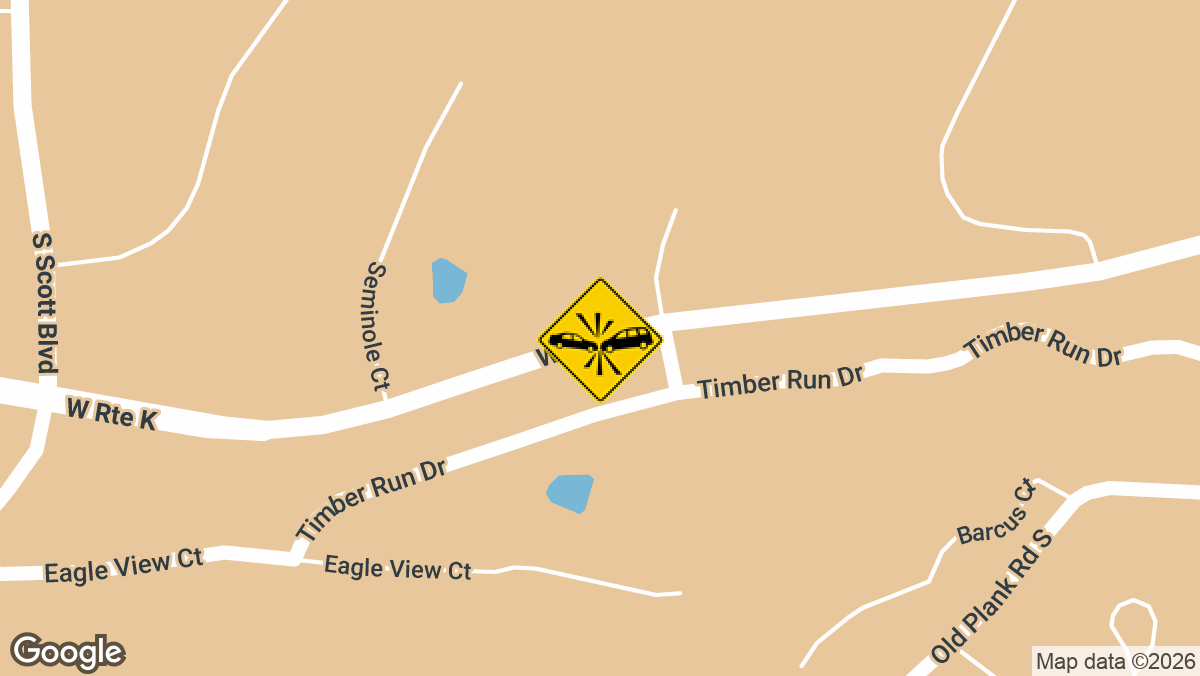 A collision between a car and a motorcycle temporarily closed a lane of Route K in Boone County on Sunday, April 19.