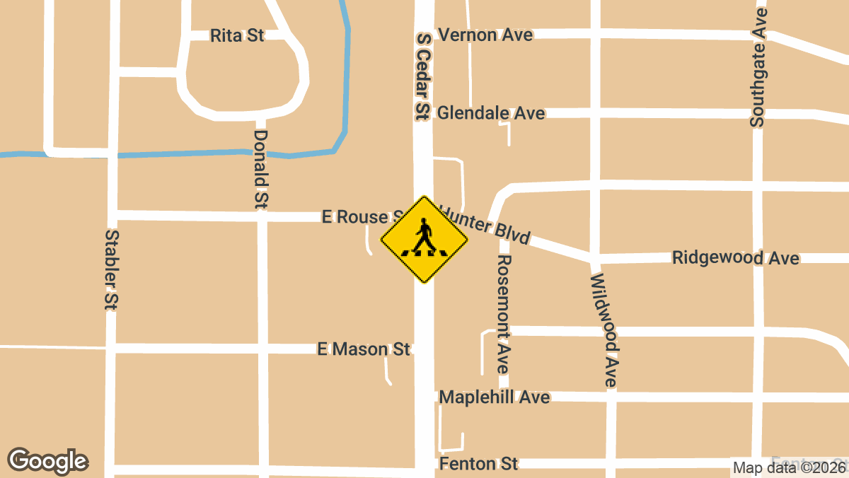 S Cedar St near Jolly Rd