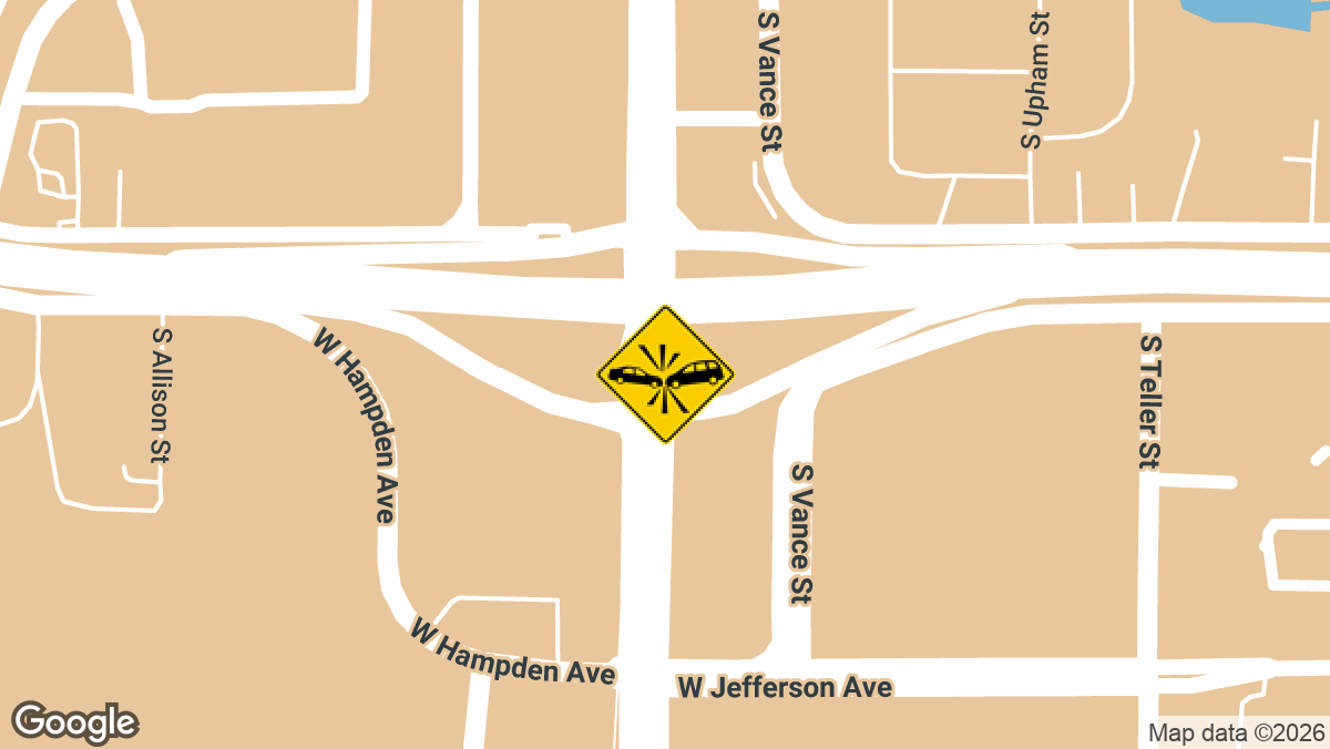 A severe two-vehicle crash near Highway 285 and Wadsworth Boulevard in Lakewood left one person unconscious and another hurt in the early morning hours of Saturday, April 11.