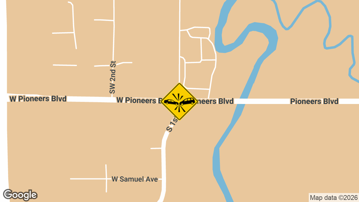 A young girl was hurt in a crash at the intersection of South 1st St and West Pioneers Blvd on Tuesday, April 28, in Lincoln.