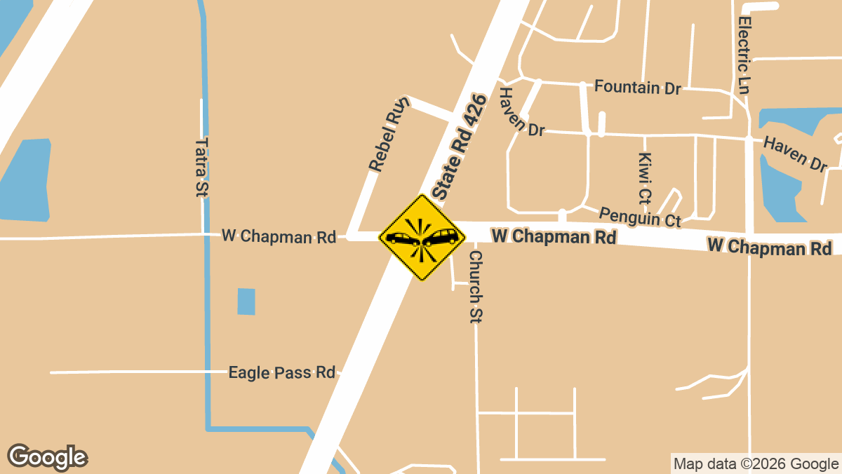 State Road 426 and Chapman Road