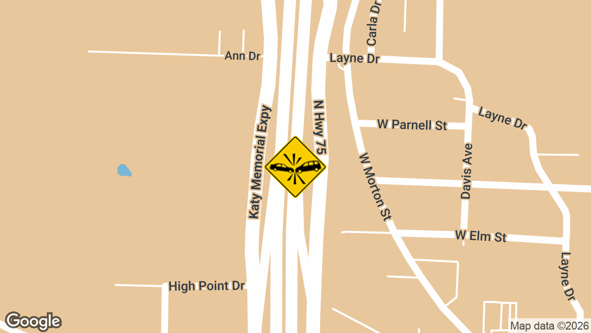 A two-vehicle crash on the northbound main lanes of US-75 at Exit 69 near W Morton St temporarily shut down traffic in Denison on Friday, April 17.