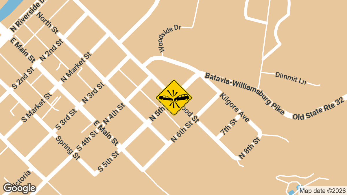 Wood St at N Fifth St