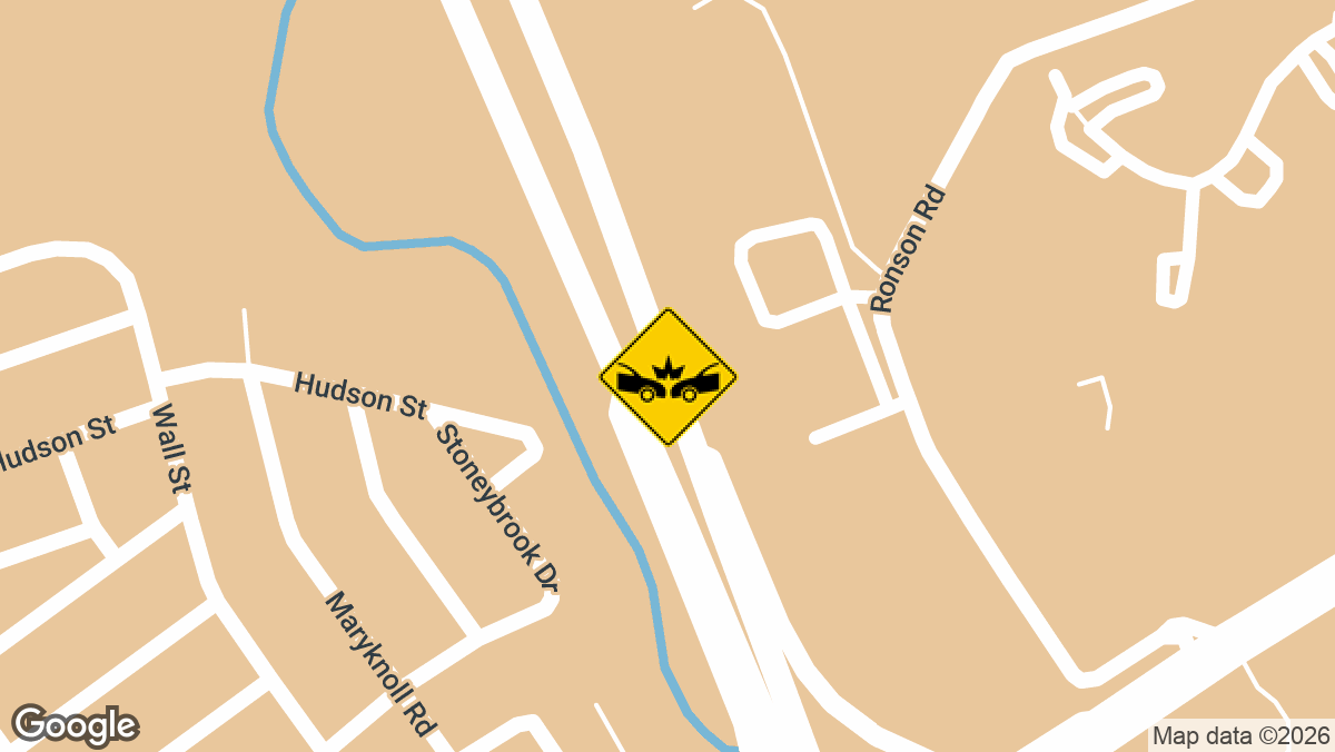 A multi-vehicle accident that left one vehicle overturned was reported Tuesday, April 7, near the northbound exit at Interchange 11 on the Garden State Parkway in Woodbridge Township.