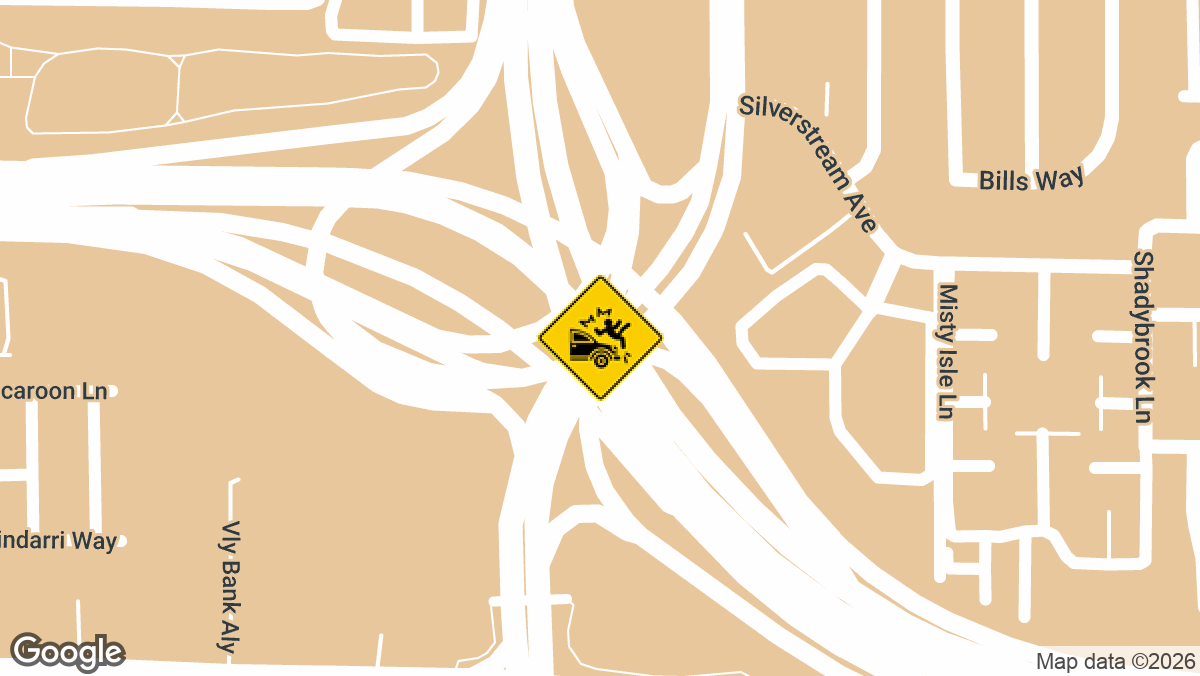 A motorcyclist died after a crash on the westbound 215 freeway just west of Rainbow Boulevard in Las Vegas, Nevada, early Monday, April 27.