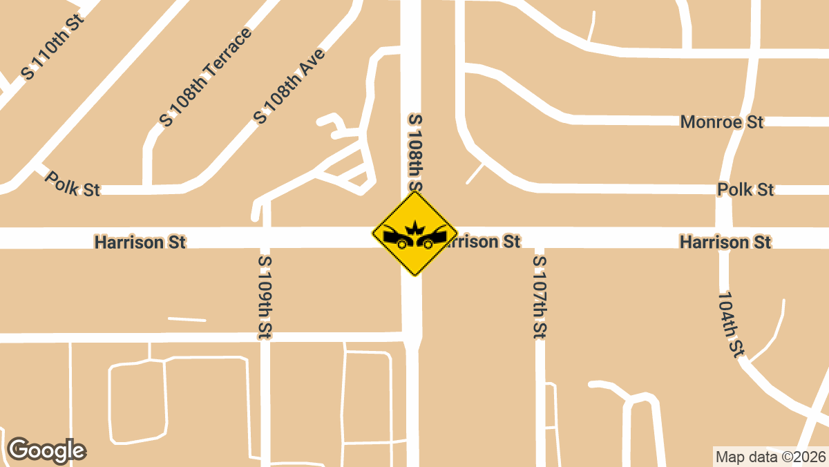 A multi-vehicle crash in southwest Omaha left two people hurt Monday, May 4, near the intersection of 108th and Harrison Sts.