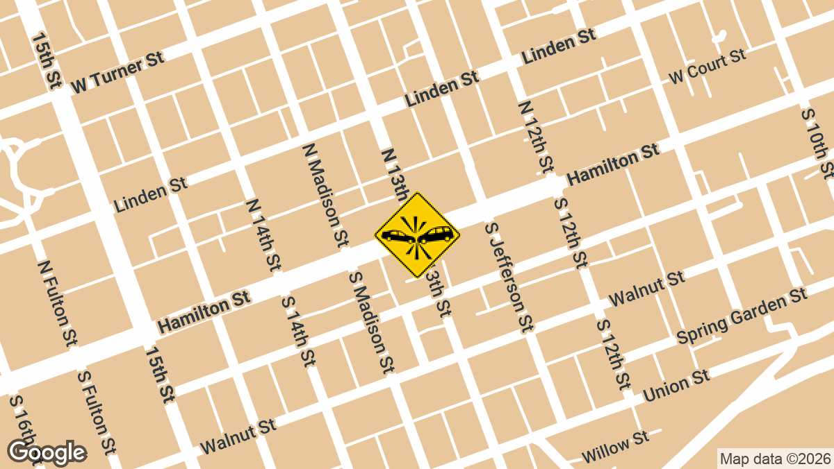 13th Street and Hamilton Street