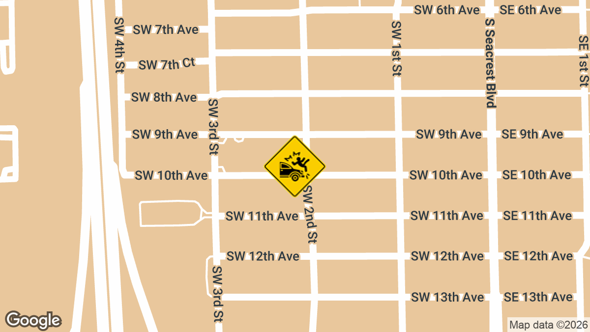 A violent overnight collision in Miami's Little Havana neighborhood left one person dead and several cars badly damaged in the early hours of Sunday, May 24.