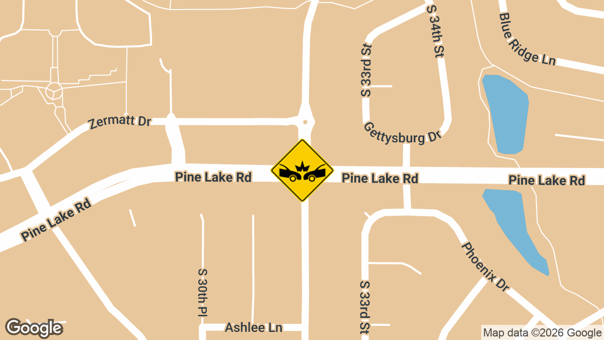 32nd St and Pine Lake Rd