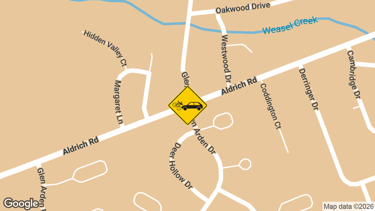 Aldrich Road and Glen Arden Drive