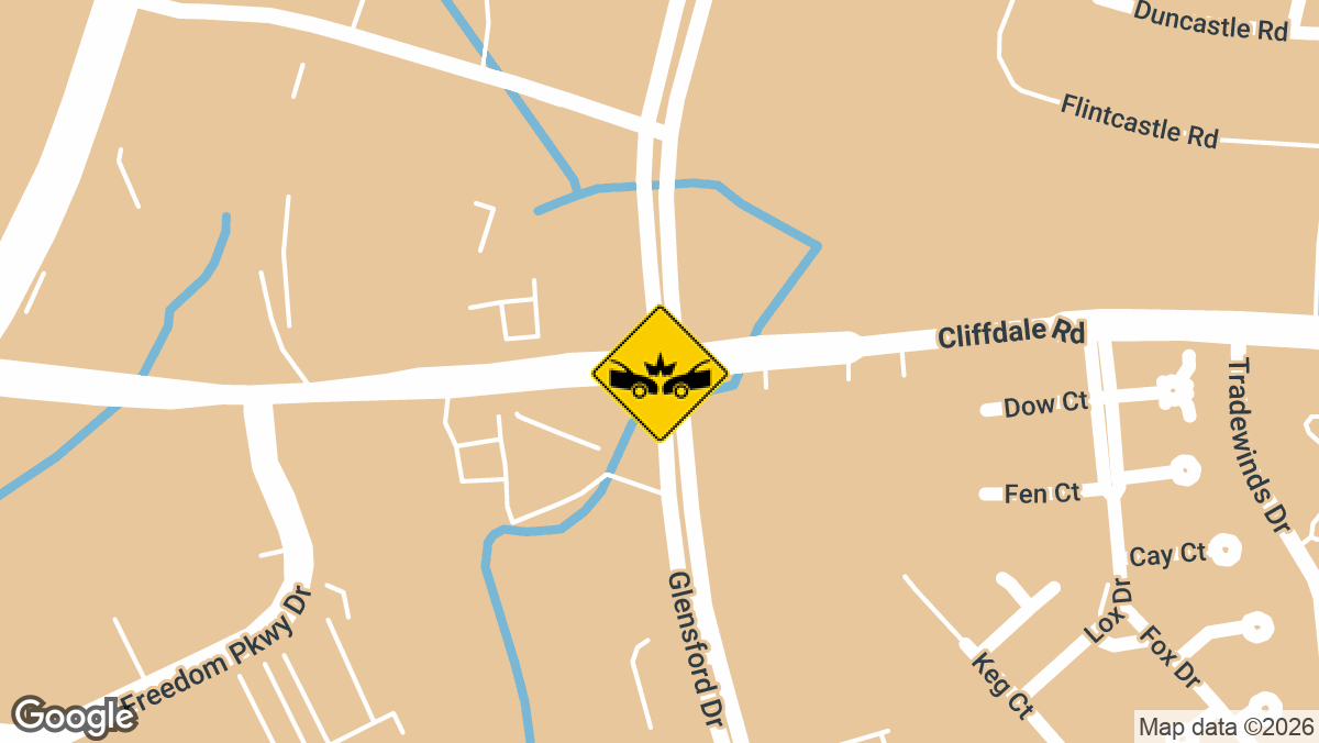 Cliffdale Road and Glensford Drive