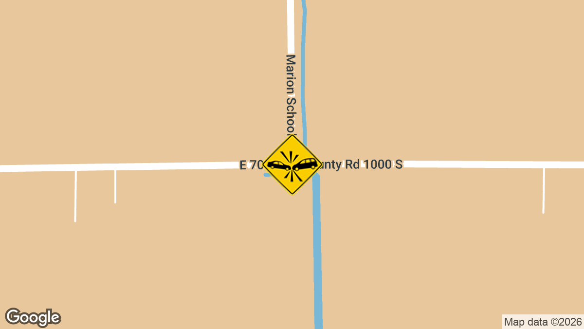 Two teens were injured in a serious two-vehicle crash Sunday, May 17, at the intersection of County Road 600 East and County Road 1000 South in Cass County.