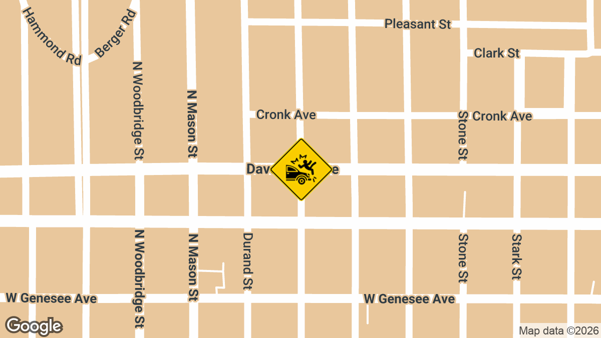 A 22-year-old Saginaw man was killed after being struck by a westbound truck near the intersection of Davenport Ave and N Oakley St in the early hours of Wednesday, May 6.