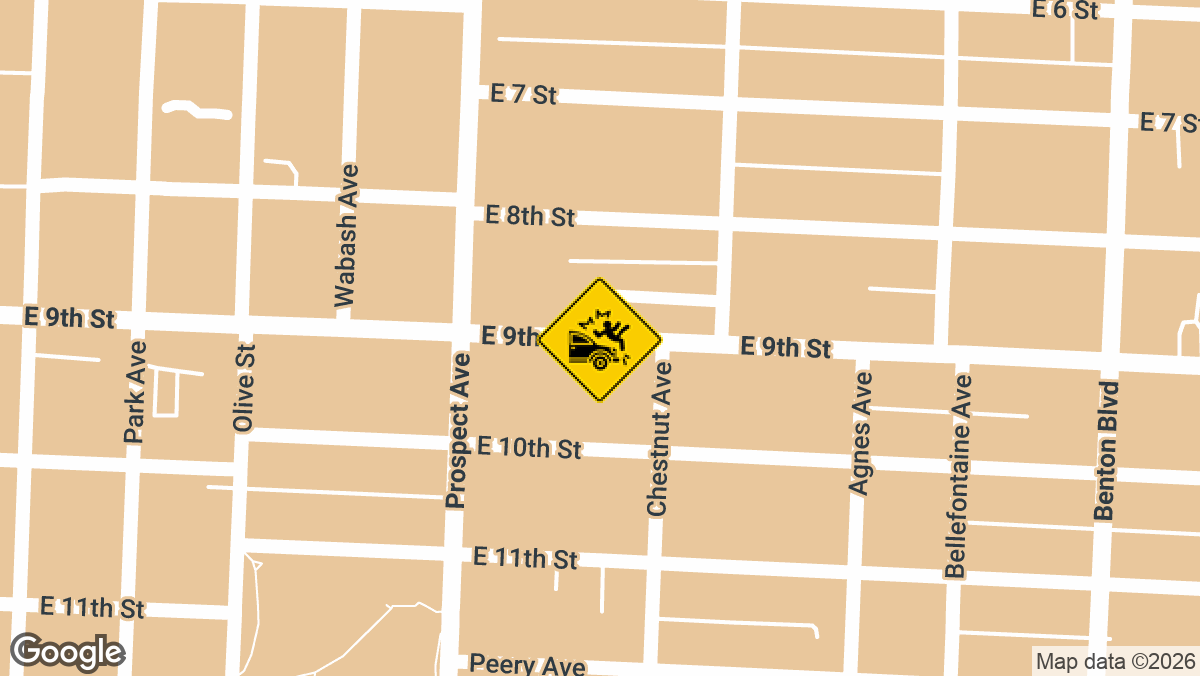 One person died and four others were seriously hurt Wednesday night after a speeding SUV missed a curve, left the road, struck a parked car, and then hit a large tree in northeast Kansas City.