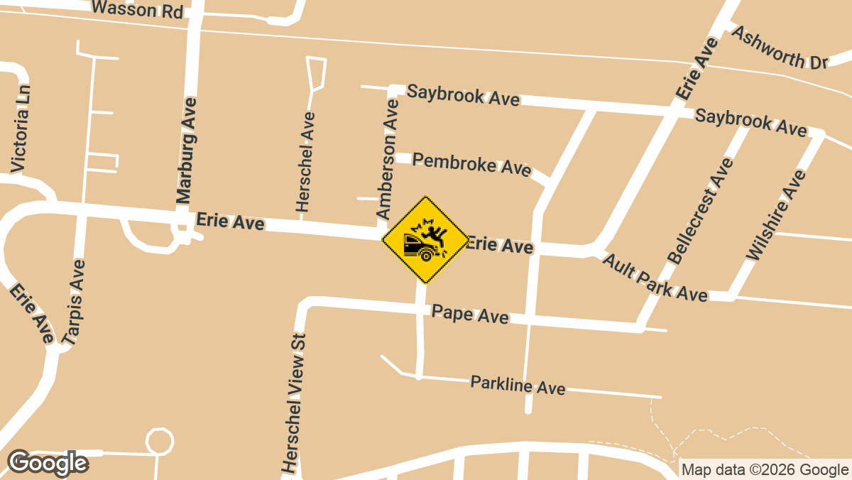 Erie Ave at Pinehurst Ave