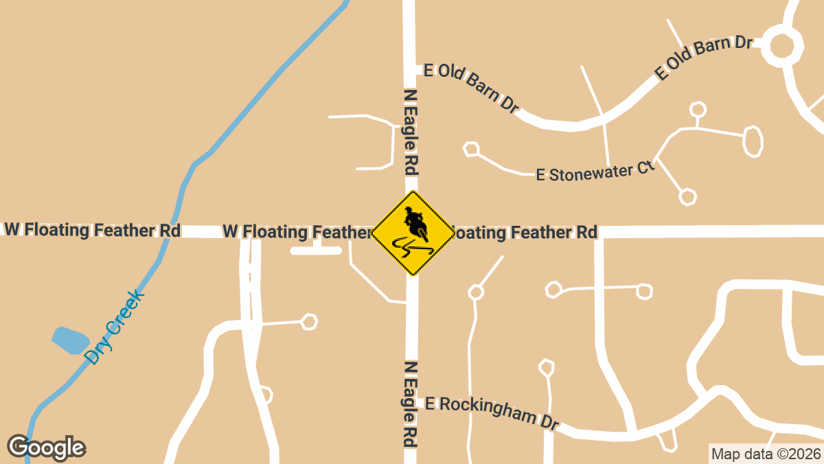 Floating Feather Road, west of Eagle Road