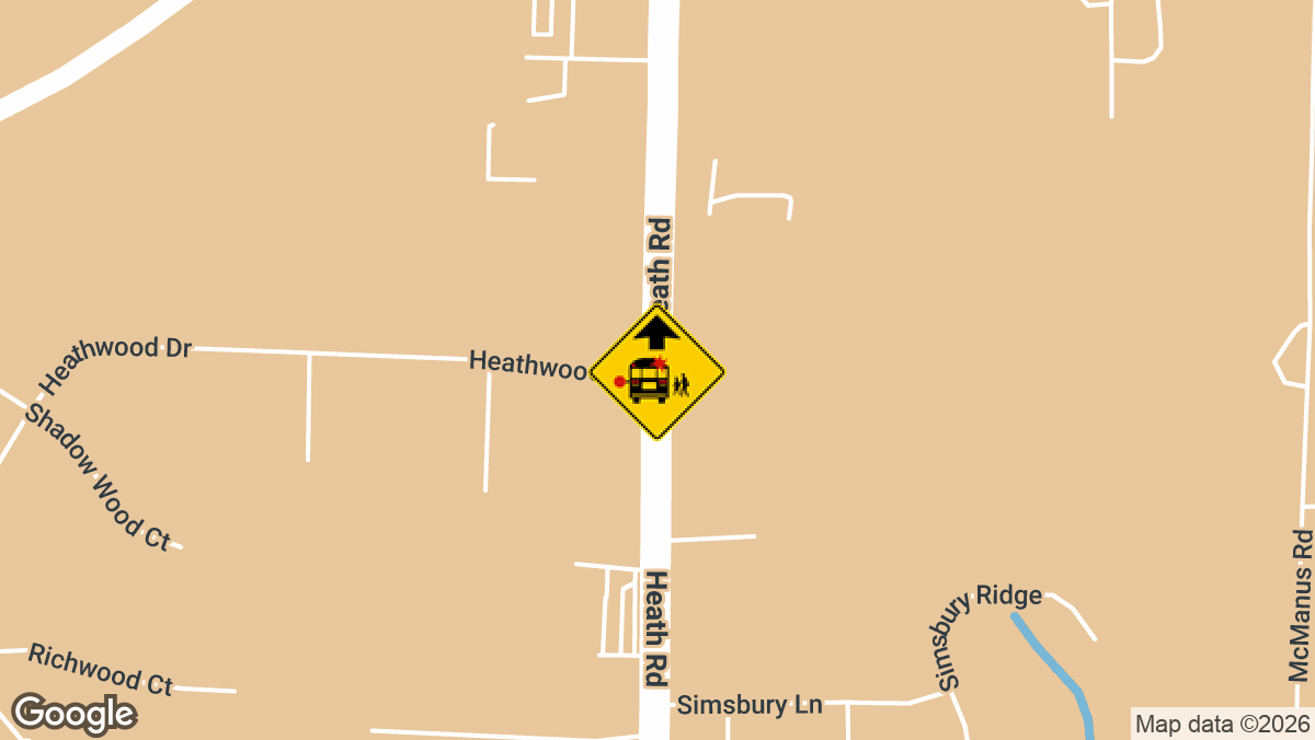 Three people were hurt Wednesday afternoon when a school bus and a pickup truck collided head-on at the intersection of Heath Road and Heathwood Road in Bibb County.