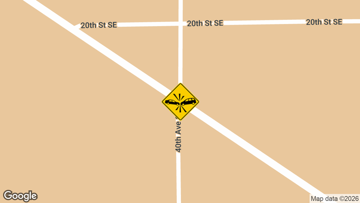 A tire or rim failure triggered a two-vehicle crash on Highway 12 near 40th Ave SE on Tuesday evening.