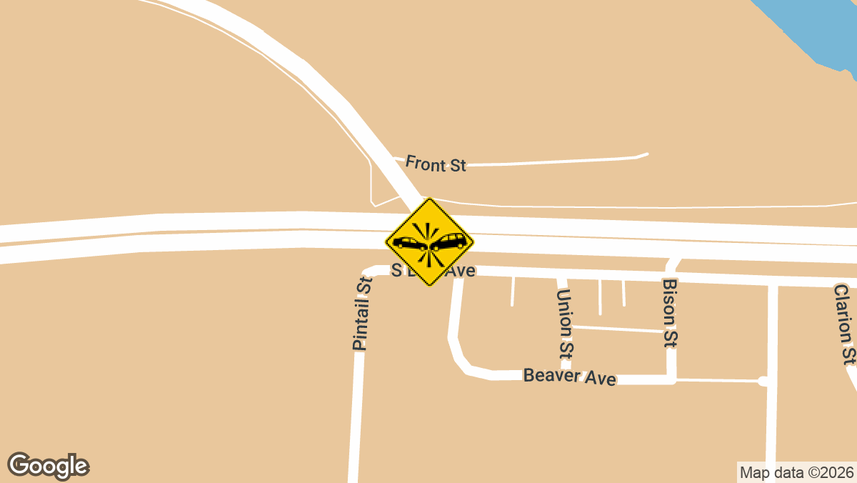 Two people were hurt in a two-car crash on Tuesday, May 12, at the intersection of southbound Highway 169 and Highway 68 in South Bend Township, Blue Earth County.