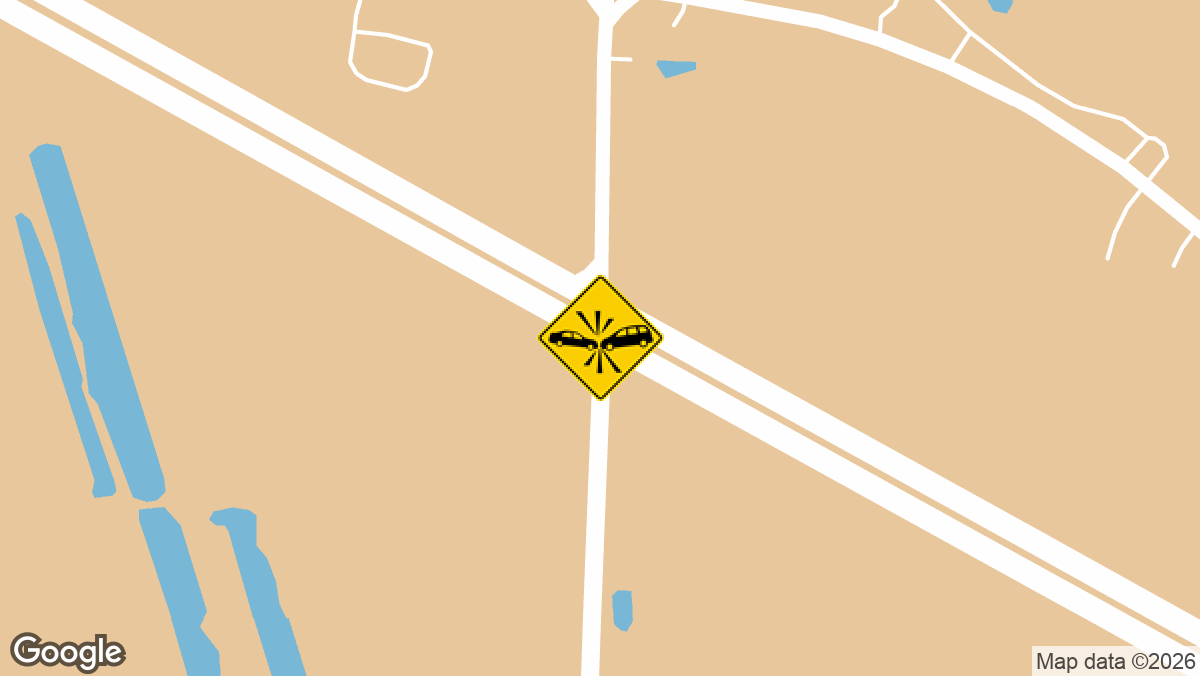 A two-vehicle accident was reported on eastbound Highway 380 near FM 36 in Caddo Mills on Monday, May 11
