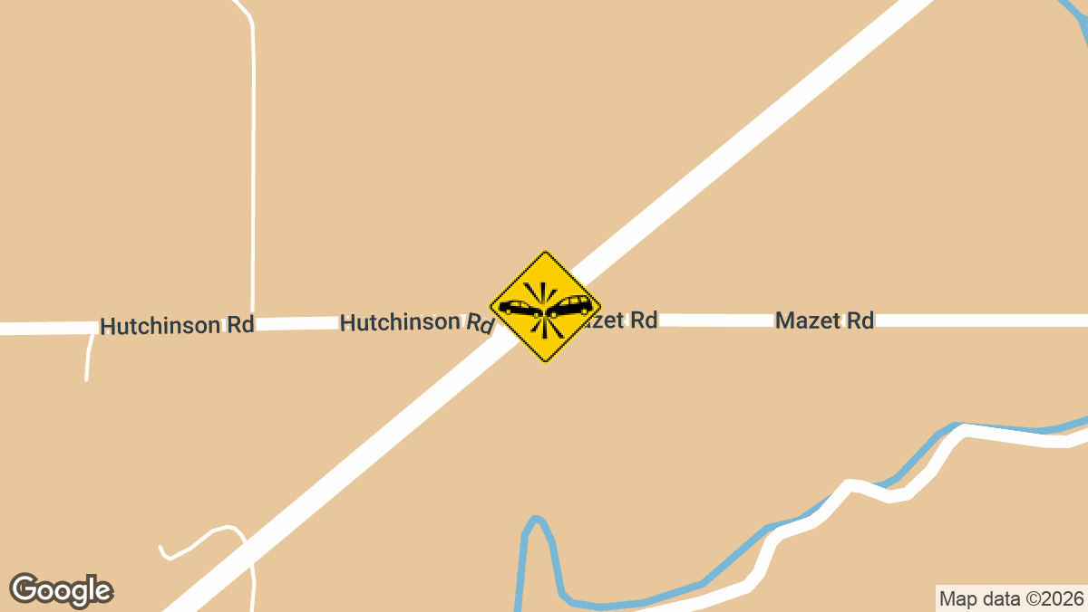 Two people were hurt in a crash involving a stopped school bus on Hwy 789 at Mazet Rd on Wednesday, May 6, around 4:25 p.m.