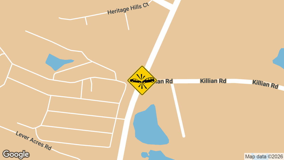 A crash between two tractor-trailers on Interstate 77 northbound near Killian Road in Richland County resulted in a fire and sent one person to the hospital on Sunday, May 17.