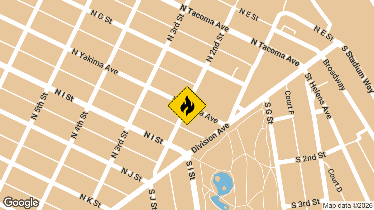 North Yakima Avenue and North 2nd Street