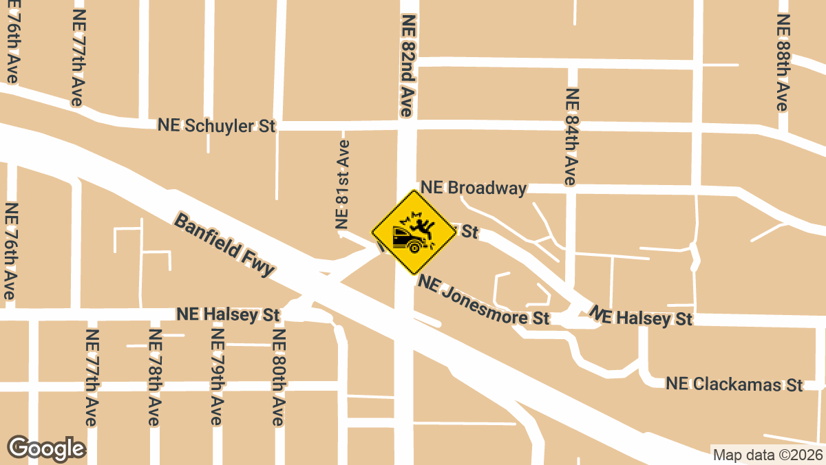 A Portland man died Tuesday after his electric motorcycle collided with a Jeep on Northeast Halsey Street.