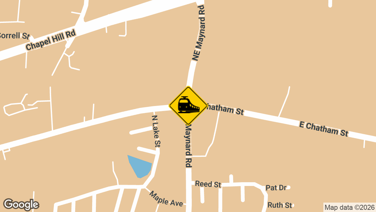 Northeast Maynard Road and East Chatham Street